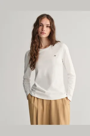 GANT Dam Shield långärmad T-shirt (XS)