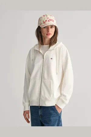 GANT Dam Shield hoodie med dragkedja (XS)