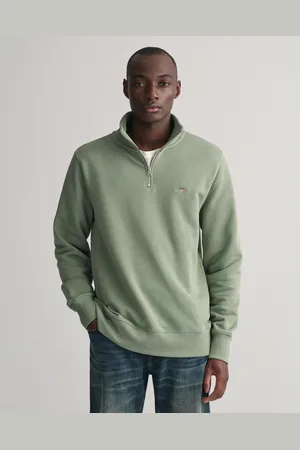 GANT Herr Shield sweatshirt med halv dragkedja (S)