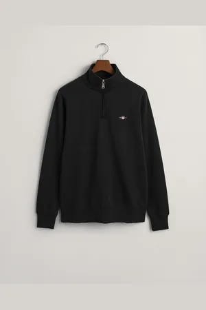 GANT Herr Basic Archive Shield sweatshirt med halv dragkedja (S)