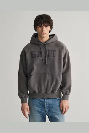 GANT Herr Hoodie i vintagetvätt (L)