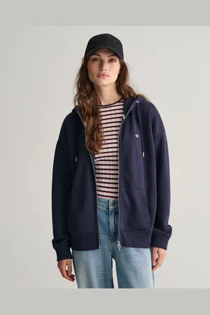 GANT Dam Shield hoodie med dragkedja (XS)
