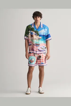 GANT Herr Mönstrade sidenshorts (S)
