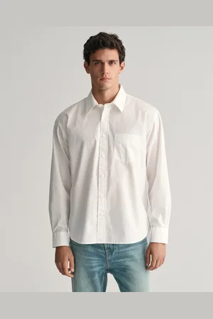 GANT Herr Relaxed fit Heritage poplinskjorta (S)