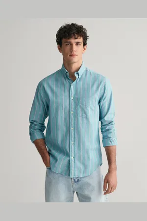 GANT Herr Regular fit Archive rutig oxfordskjorta (S)