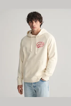 GANT Herr Grovtvättad hoodie (S)