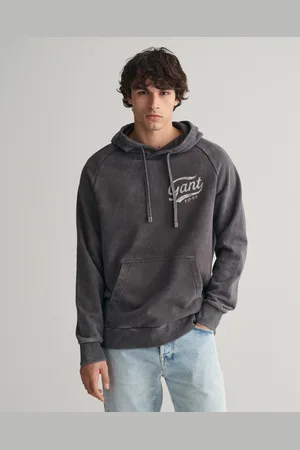 GANT Herr Grovtvättad hoodie (S)