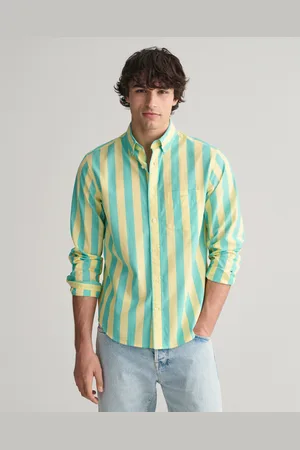 GANT Herr Regular fit Parasol randig poplinskjorta (4XL)