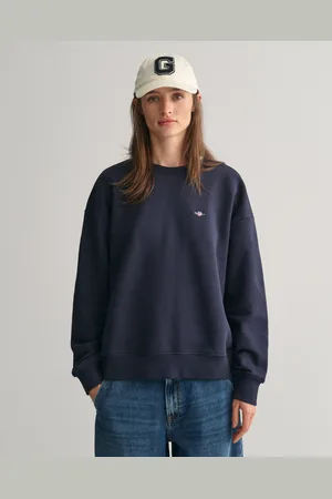 GANT Dam Shield sweatshirt med rund hals (S)