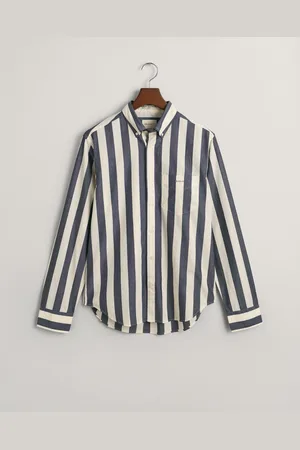 GANT Herr Regular fit Parasol randig poplinskjorta (M)