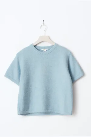 Gina Tricot Y kn short sleeve top - stickade tröjor - - 134/140 - Tjej