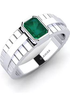 GLAMIRA Fashion HERRRINGAR Ford 925 Silver/Smaragd
