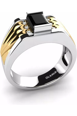 GLAMIRA Fashion HERRRINGAR Cacedl 585 Gult & Vit Guld/vit safir