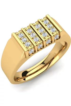 GLAMIRA Fashion HERRRINGAR Fernando 375 Gult Guld/Diamant