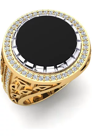 GLAMIRA Fashion HERRRINGAR Valdimar 375 Gult & Vit Guld/Diamant