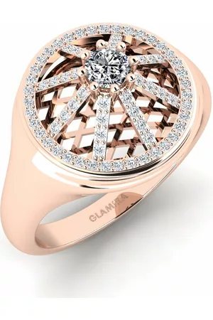GLAMIRA Fashion HERRRINGAR Cypress 375 Rött Guld/Swarovski Kristaller