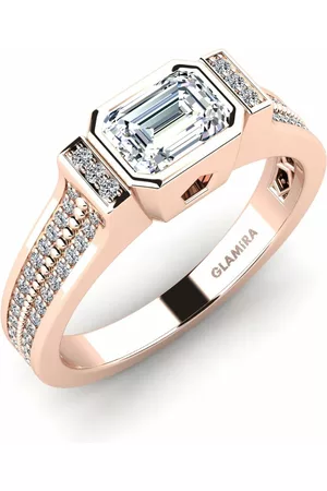 GLAMIRA Fashion HERRRINGAR Legree 375 Rött Guld/Swarovski Kristaller