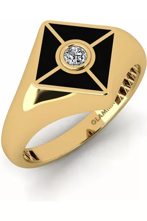 GLAMIRA Emalj HERRRINGAR Gyarados 375 Gult Guld/Swarovski Kristaller
