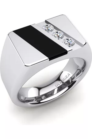 GLAMIRA Fashion HERRRINGAR Roman 375 Vitguld/Diamant