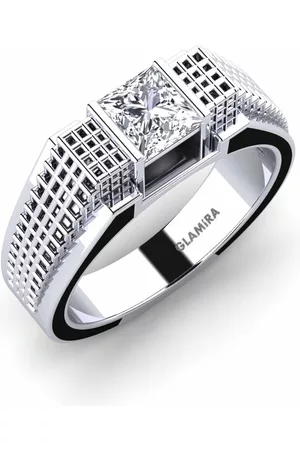 GLAMIRA Fashion HERRRINGAR Biqees 375 Vitguld/Diamant