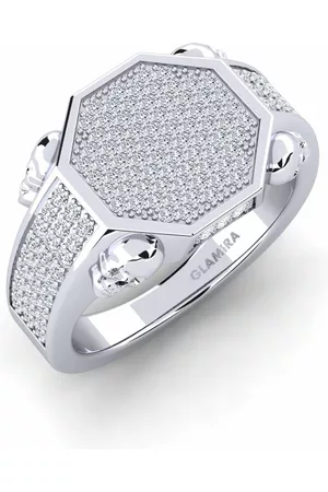 GLAMIRA Fashion HERRRINGAR Amyntas 375 Vitguld/Diamant
