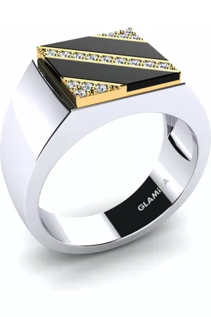 GLAMIRA Fashion HERRRINGAR Maschille 375 Gult & Vit Guld/Diamant