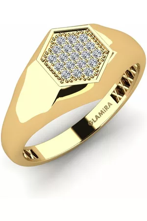 GLAMIRA Fashion HERRRINGAR Librada 375 Gult Guld/Swarovski Kristaller