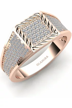 GLAMIRA Fashion HERRRINGAR Cobalion 375 Rött Guld/Swarovski Kristaller