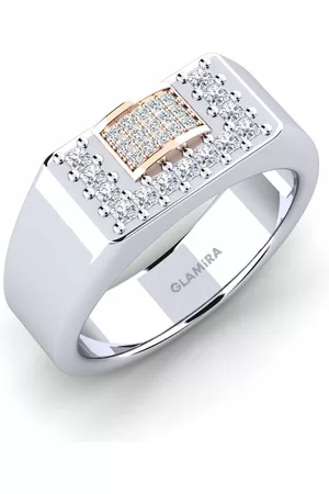 GLAMIRA Fashion HERRRINGAR Adelin 375 Vit & Rött Guld/Diamant
