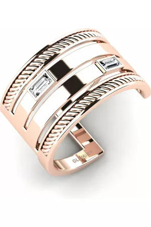 GLAMIRA Fashion HERRRINGAR Narimane 375 Rött Guld/Swarovski Kristaller