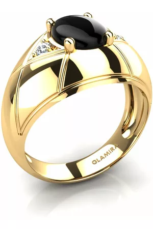 GLAMIRA Fashion HERRRINGAR Apollon 375 Gult Guld/Diamant