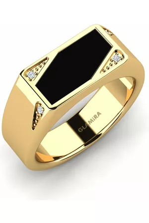GLAMIRA Fashion HERRRINGAR Levi 585 Gult Guld/Svart Onyx