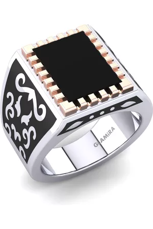 GLAMIRA Fashion HERRRINGAR Vitomir 585 Vit & Rött Guld
