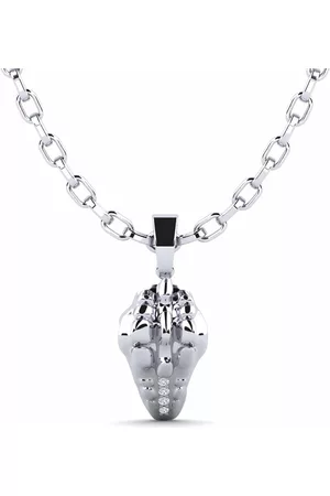 GLAMIRA Fashion HERRHALSBAND Hängsmycke Namore 375 Vitguld/Diamant