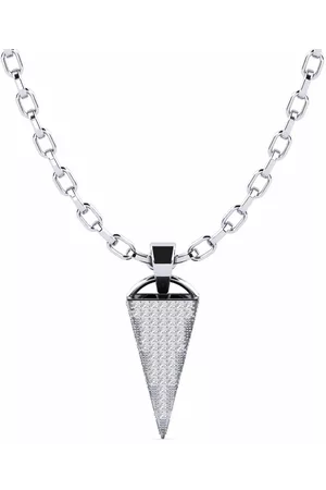 GLAMIRA Fashion HERRHALSBAND Hängsmycke Asher 375 Vitguld/Diamant