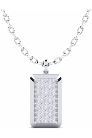 GLAMIRA Fashion HERRHALSBAND Hängsmycke Aloys 375 Vitguld/Diamant