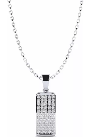 GLAMIRA Fashion HERRHALSBAND Hängsmycke Amaury 375 Vitguld/Diamant