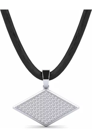 GLAMIRA Fashion HERRHALSBAND Hängsmycke Discuss 375 Vitguld/Diamant