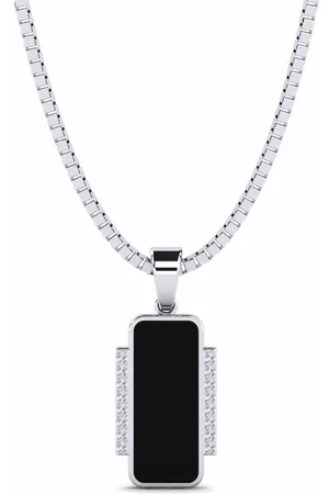 GLAMIRA Fashion HERRHALSBAND Hängsmycke Fermin 375 Vitguld/Diamant