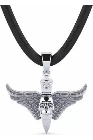 GLAMIRA Symboler HERRHALSBAND Hängsmycke Clefairy 375 Vitguld/Diamant