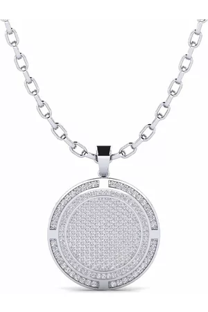 GLAMIRA Fashion HERRHALSBAND Hängsmycke Doublade 375 Vitguld/Diamant