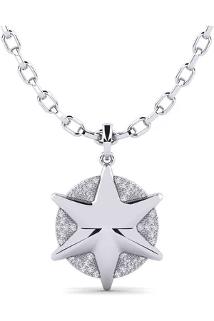 GLAMIRA Symboler HERRHALSBAND Hängsmycke Garchomp 375 Vitguld/Diamant