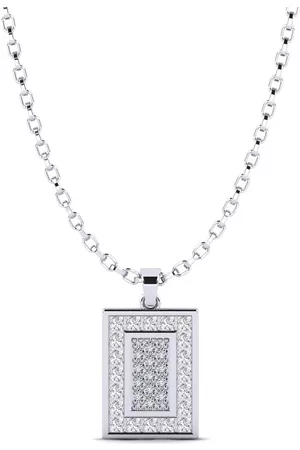GLAMIRA Fashion HERRHALSBAND Hängsmycke Arnott 375 Vitguld/Diamant