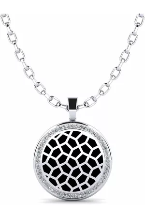 GLAMIRA Fashion HERRHALSBAND Hängsmycke Avalugg 585 Vitguld/Swarovski Kristaller