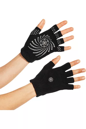 Gaiam Träningsutrustning - Black Grippy Yoga Gloves