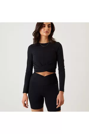 Björn Borg Kvinna Träninghoodies - Borg Cross Long Sleeve