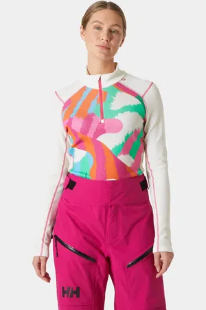 Helly Hansen Dam Lifa Merino Baslager 1/2 Dragkedja Vit L