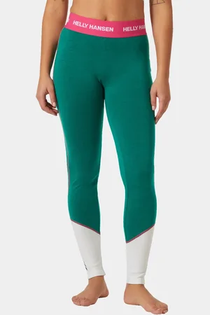 Helly Hansen Dam Lifa Merino Baslagerbyxor Grön M