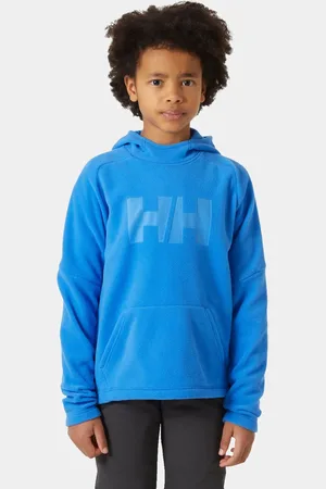 Helly Hansen Junior Daybreaker Warm Mjuk Fleecejackahoodie Blå 140/10