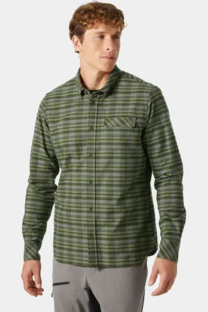 Helly Hansen Herr Classic Check Långärmad Flannelskjorta Grön 2XL